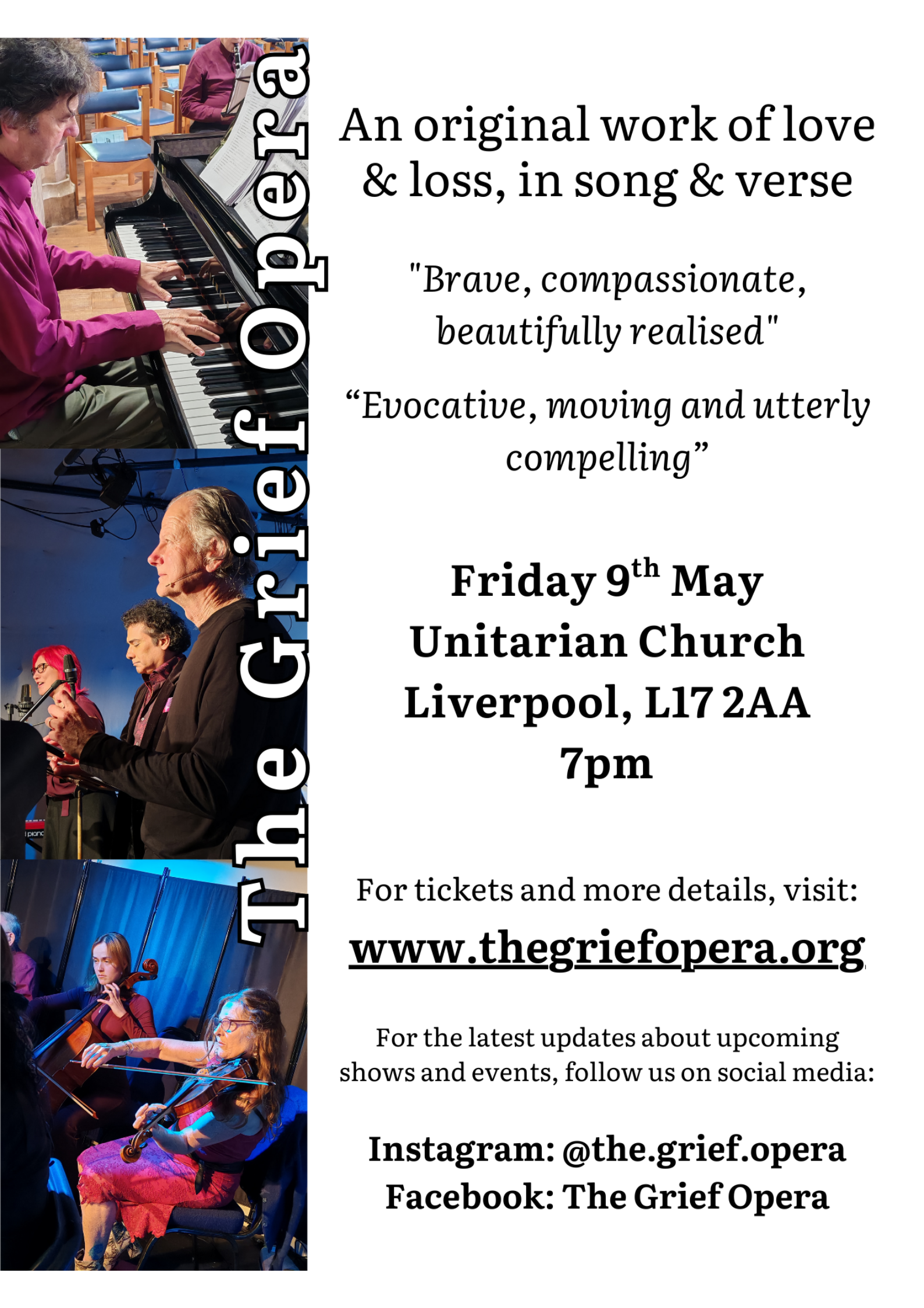 A4 Grief Opera show Liverpool
